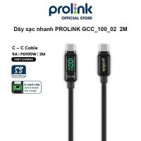 Dây sạc Type C to C PROLiNK GCC_100_02 sạc siêu tốc 100W tương thích Macbook Laptop và Tablet