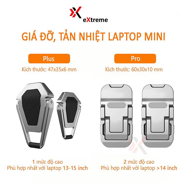 Đế nâng laptop mini eXtreme GL1201 chính hãng bền bỉ giúp tối ưu hóa góc nhìn và hiệu suất tản nhiệt máy