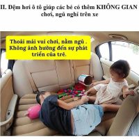 Đệm hơi ô tô chịu lực cực tốt hàng dày loại 1 tặng kèm đầy đủ bơm điện gối