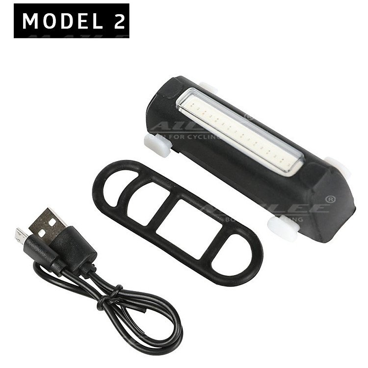 Đèn đuôi xe đạp cao cấp FGY306 Mai Lee công nghệ led COB 120 lumens chống nước IPX4 sạc điện dễ dàng