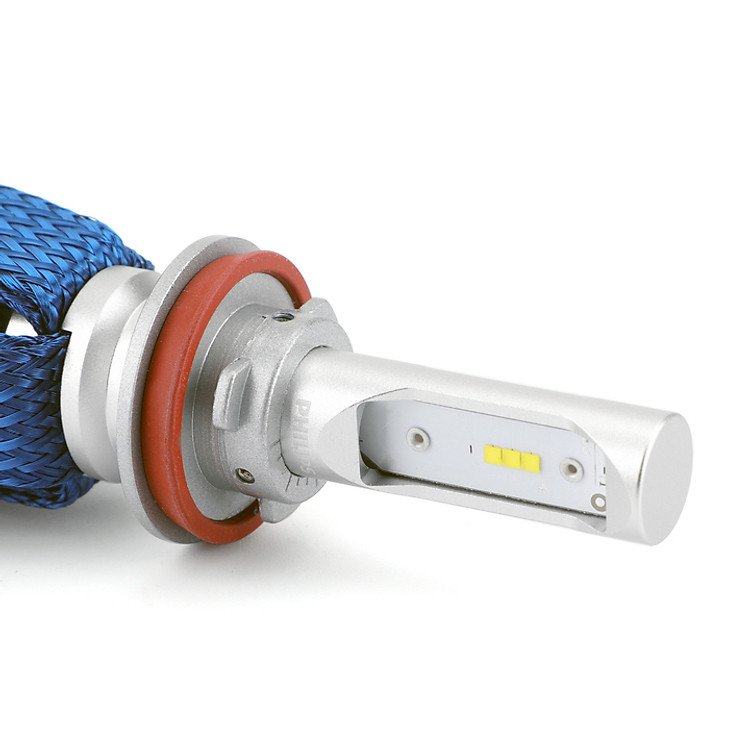 Đèn Led Philips nhập khẩu ánh sáng trắng 6000K chân H8 H11 H16 lắp đặt dễ dàng