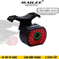 Đèn xe đạp LD-09 cảm biến phanh tự động tắt mở thông minh pin dùng liên tục 35h