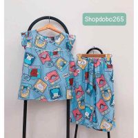 Đồ bộ lanh lửng nữ tay cánh tiên BL 153 mặc nhà đơn giản mà sang trọng