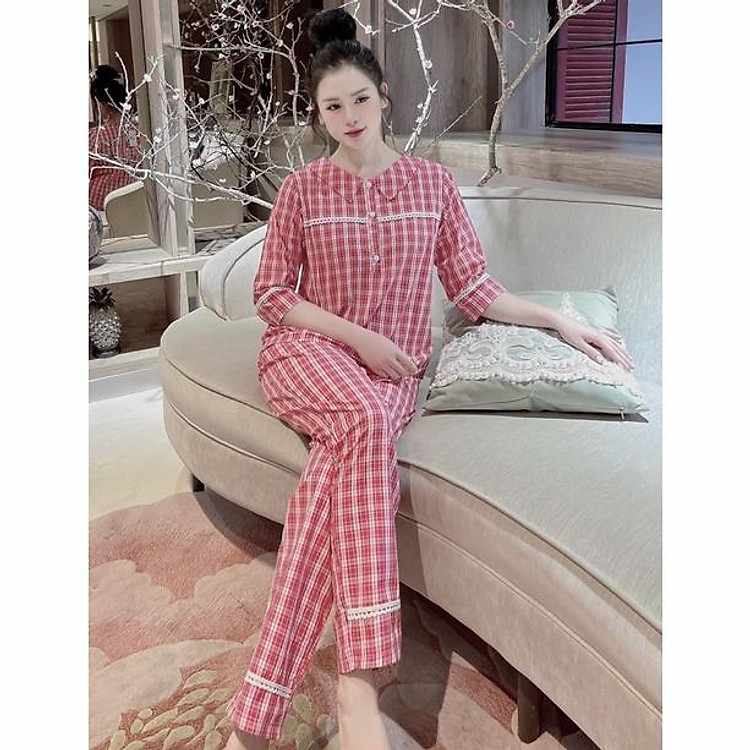 Đồ bộ nữ kate Hàn kiểu dáng pijama sang trọng khẳng định đẳng cấp thời trang của bạn