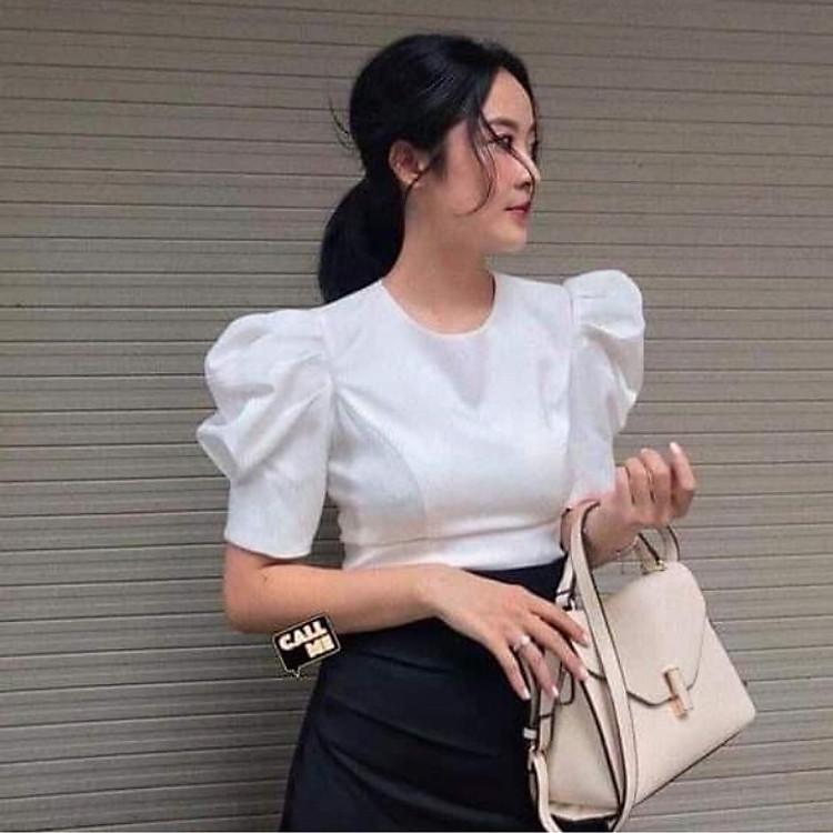 Đồ kiểu nữ tay phồng cổ tròn mặc đẹp đi làm dự tiệc với bảng màu phong phú