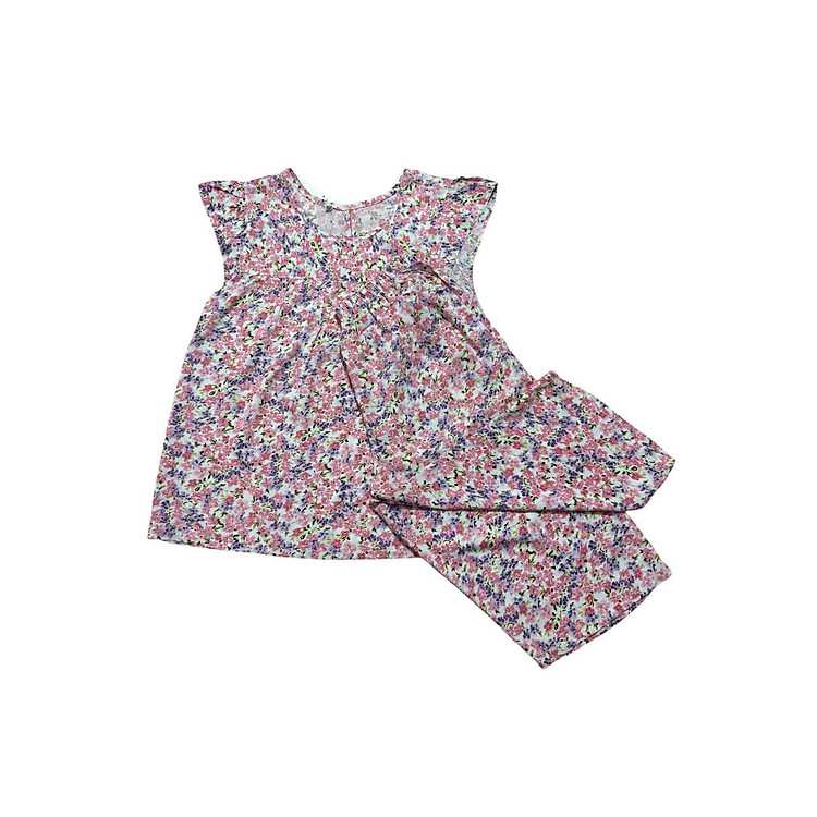 Đồ ngủ mặc nhà vải lanh BL 145 họa tiết dễ thương phong cách 45-70kg