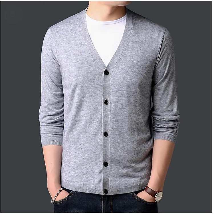 Đổi mới diện mạo mỗi ngày cùng áo khoác cardigan nam đa năng mặc được nhiều kiểu
