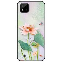Dòng ốp lưng Realme 9i và C67 họa tiết Tranh Sen Trắng tinh tế hàng chính hãng phân phối