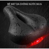 Dòng yên xe đạp thể thao nhập khẩu tích hợp đèn cảnh báo giúp tăng nhận diện ban đêm
