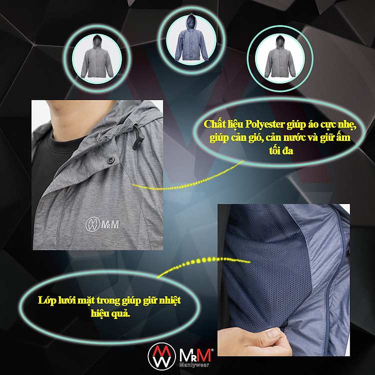 Đột phá công nghệ trượt nước và cản gió trên dòng áo khoác nam MRM Manlywear mới nhất