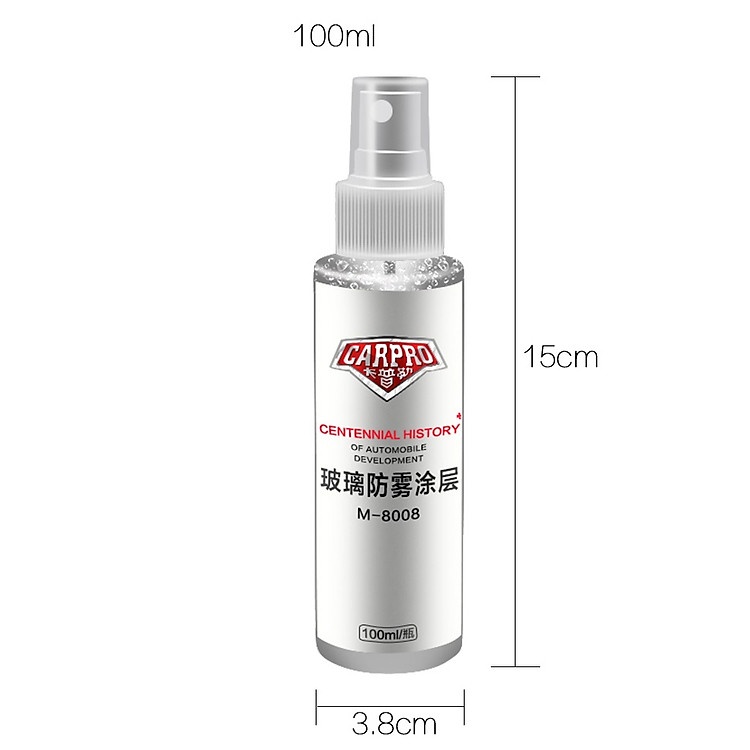 Dung dịch CarPro 100ml chống bám nước kính xe hơi tiêu chuẩn quốc tế cho khách hàng
