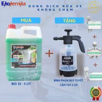 Dung dịch rửa xe Bio 35 can 5 lít tặng bình phun bọt tuyết 2 lít cực chất