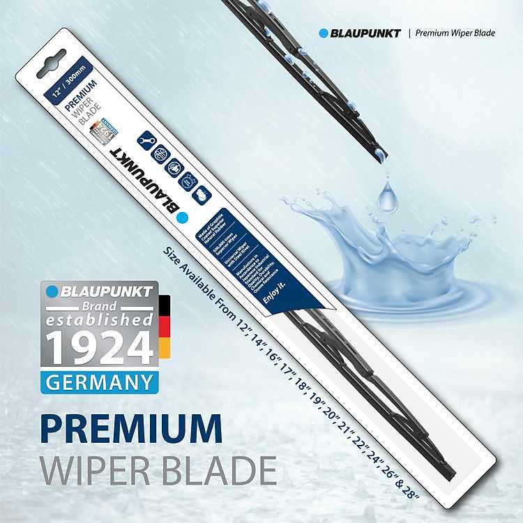 Gạt Mưa Ô Tô Blaupunkt Premium Kích Thước Chuẩn Cho Fortuner 2008 Đến 2016