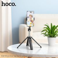 Gậy Chụp Ảnh Selfie K18 Bluetooth Có Chân Đứng Chuyên Dụng Cho Người Sáng Tạo Nội Dung