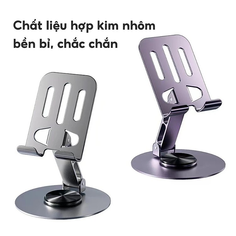 Giá đỡ điện thoại C-003 chất lượng cao hợp kim nhôm xoay 360 độ chính hãng giá tốt