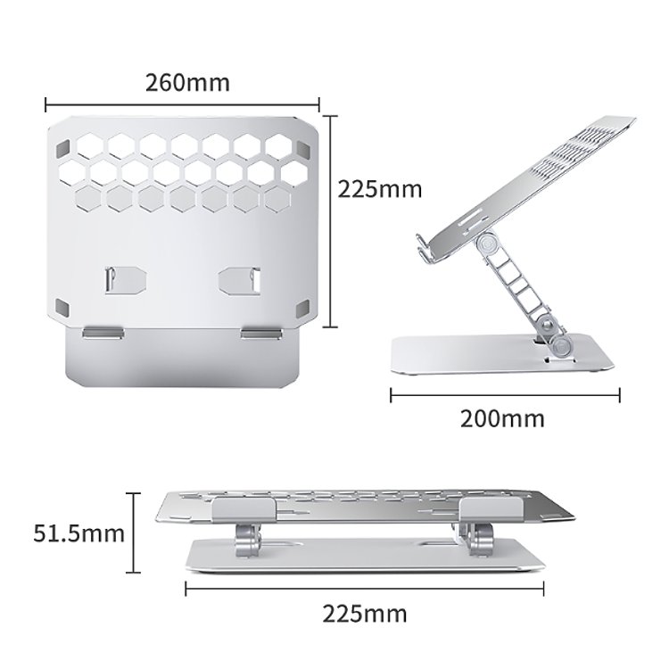 Giá đỡ laptop ORICO LST02-SV-BP-HW chính hãng tối ưu hóa hiệu suất làm việc mỗi ngày