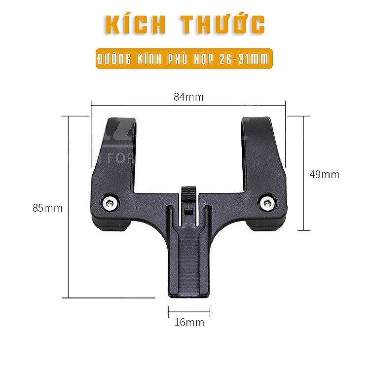 Giá Treo Đèn Pin Xe Đạp CDTR-ML Mai Lee Thiết Kế Chân Đế Trượt Thông Minh Gọn Nhẹ