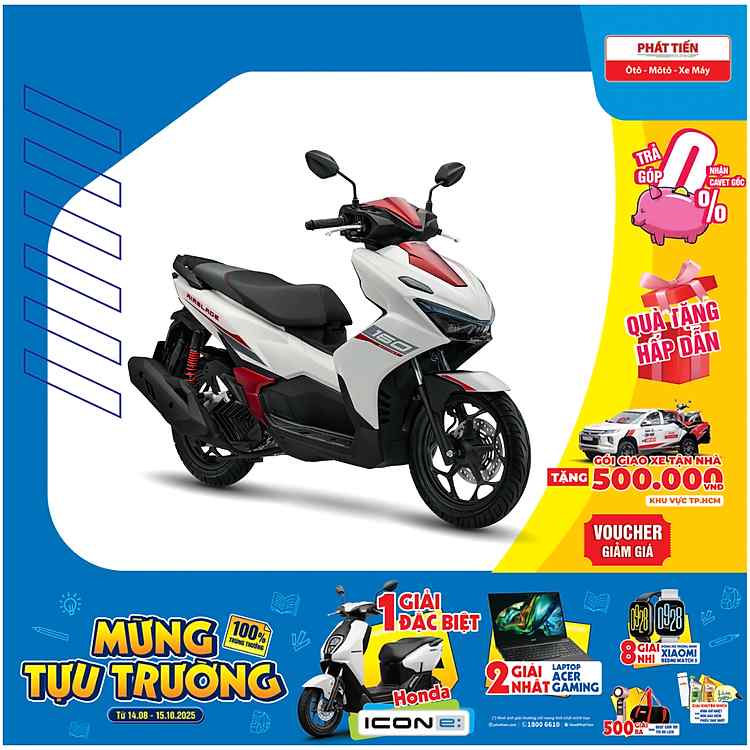 Honda Air Blade 160 Thể Thao ABS 2026 phong cách mạnh mẽ kết hợp cùng động cơ thế hệ mới