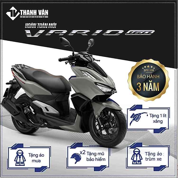 Honda VARIO 160cc 2023 Phiên bản Thể Thao Xám đen bạc sẵn hàng giao ngay tại hệ thống