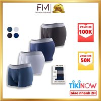 Hộp 4 quần boxer nam thun lạnh co dãn 4 chiều tối ưu cho hoạt động thể thao Formen Shop