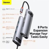 Hub chuyển đổi Baseus Type-C đa chân cắm tiện lợi cho Macbook và Notebook đời mới