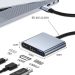 Hub Type-C đa năng tích hợp HDMI 4K truyền tải dữ liệu USB 3.0 nhanh chóng an toàn