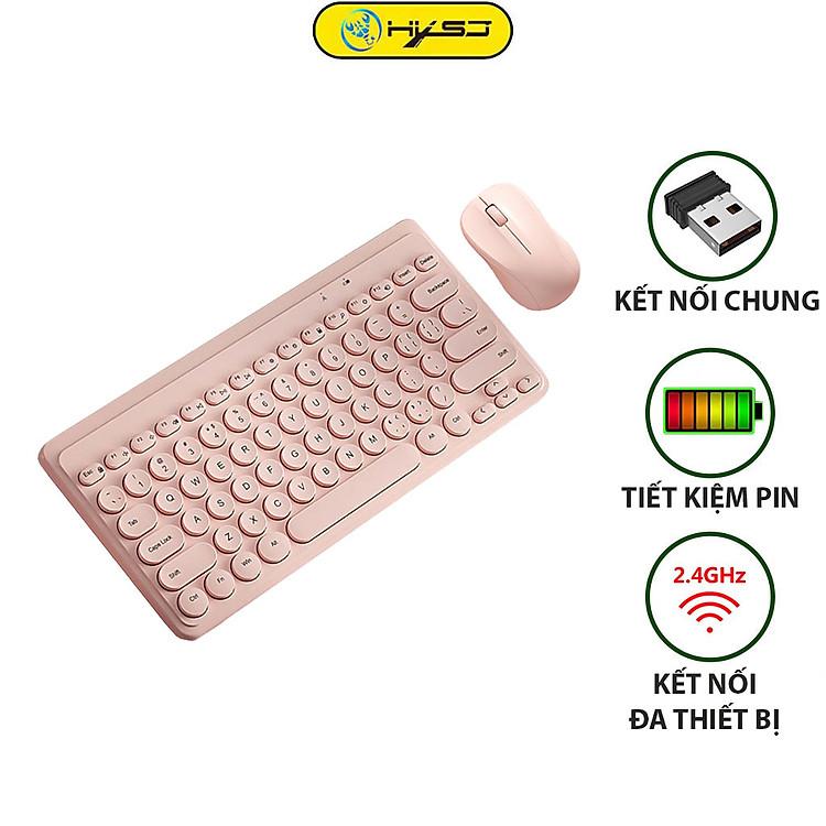 HXSJ K610 bàn phím không dây chính hãng giảm ồn tuyệt đối lựa chọn tối ưu cho thiết bị di động