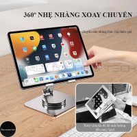 Kệ nhôm nguyên khối cao cấp cho máy tính bảng iPad xoay 360 độ nâng hạ linh hoạt chính hãng