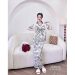 Khám phá bộ Pyjama lụa tơ tay ngắn quần dài pattern mềm mại thoải mái suốt đêm dài