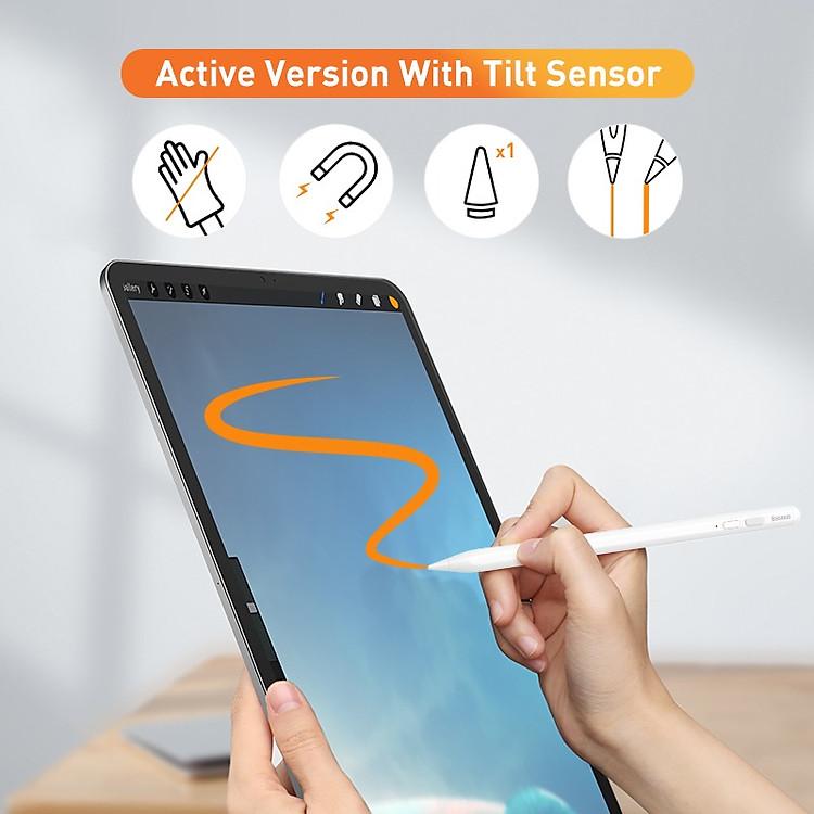 Khám phá bút cảm ứng Baseus Smooth Writing phiên bản Active Passive hỗ trợ cảm biến nghiêng hiện đại