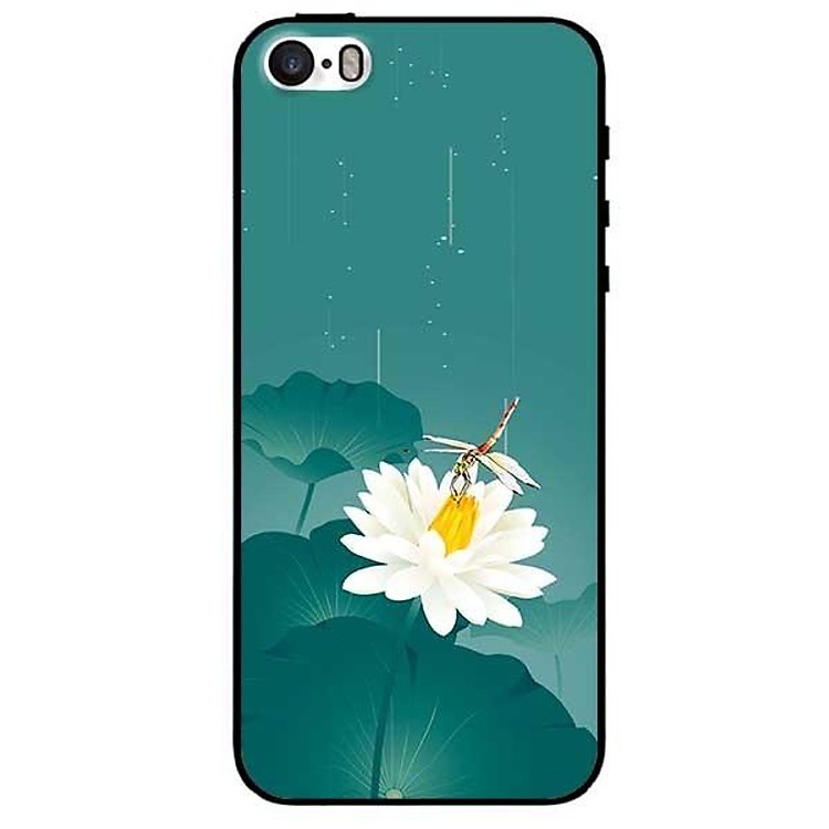 Làm mới diện mạo iPhone với ốp lưng hoa trắng chuồn chuồn tinh tế và hiện đại