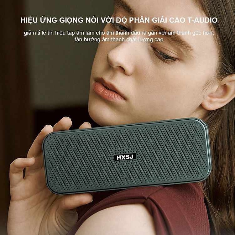 Loa Di Động HXSJ V6 Bản Mở Rộng Công Suất 10W Bluetooth 5.0 Hàng Chính Hãng Đa Tiện Ích
