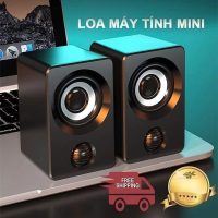 Loa vi tính Super Bass màu đen chính hãng hỗ trợ kết nối đa năng cho laptop pc điện thoại