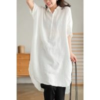 Lựa chọn hoàn hảo cho ngày năng động với đầm sơ mi đũi Da208 thiết kế vạt đuôi tôm cách điệu