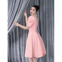 Mẫu váy dự tiệc MN214 chất Taffeta cao cấp dáng xoè xếp ly mang phong cách quý tộc