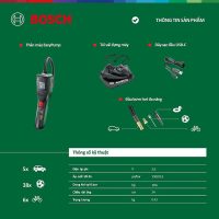 Máy bơm hơi đa năng Bosch thiết bị cầm tay nhỏ gọn với độ chính xác tuyệt đối