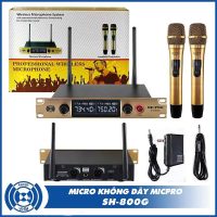 Micro Không Dây SH800G Sóng UHF Kết Nối Nhanh Chóng Âm Thanh Chuẩn Hàng Chính Hãng