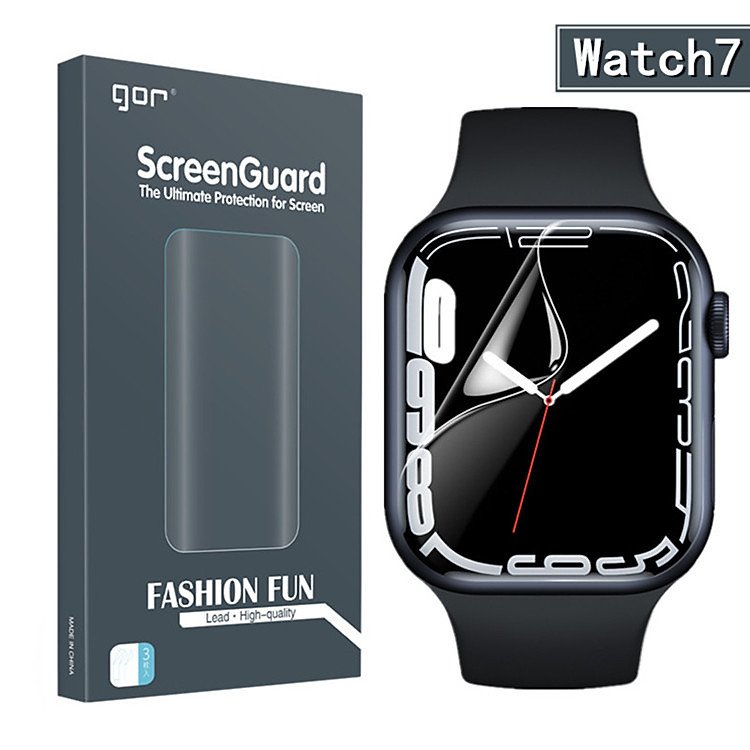 Miếng dán màn hình 3D GOR cho Apple Watch Series 7 8 9 hàng chính hãng bảo vệ tuyệt đối