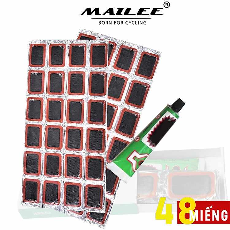 Miếng dán vá săm xe đạp RS-480 bộ 48 chiếc kèm keo dán chuyên nghiệp từ Mai Lee