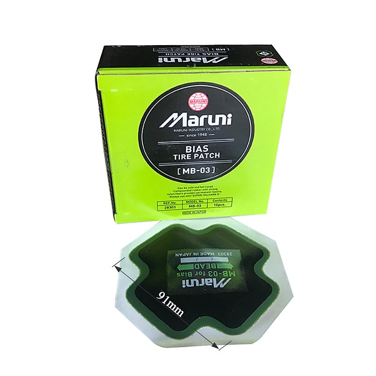 Miếng vá lốp xe chuyên dụng Maruni MB-03 Nhật Bản size 91mm hộp 10 miếng cao cấp
