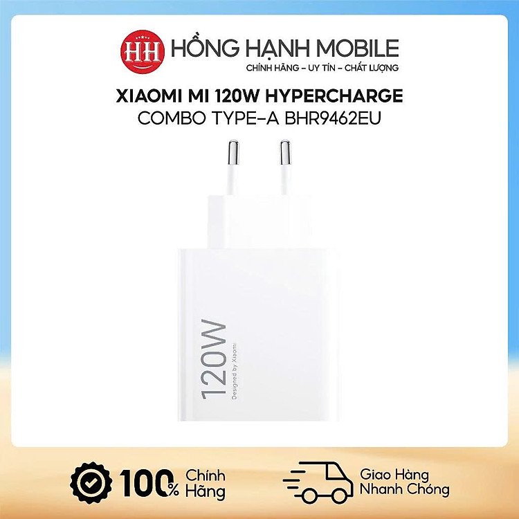 Mua Cốc Sạc Xiaomi Mi 120W HyperCharge Combo Type-A BHR9462EU Chính Hãng Tại Cửa Hàng Uy Tín