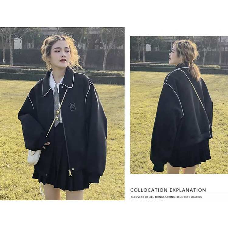 Mua ngay áo khoác kaki nữ form rộng giá tốt nhất thị trường với chất lượng vượt trội