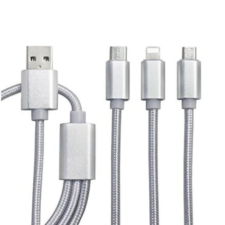 Mua ngay cáp sạc đa năng 3 cổng chính hãng để bảo vệ thiết bị của bạn