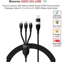 Mua ngay cáp sạc đa năng Baseus Flash Series II Pro 100W chính hãng để tận hưởng tốc độ sạc đỉnh