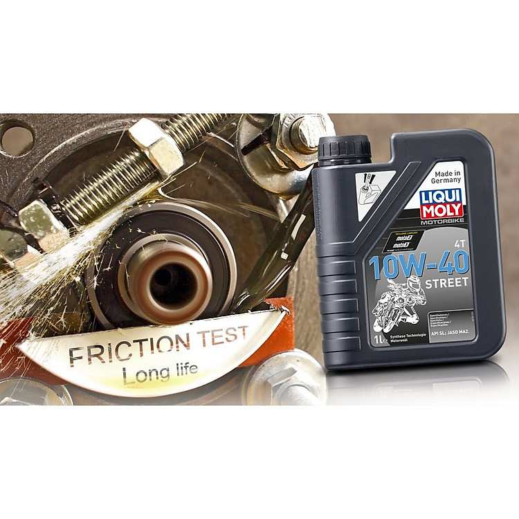 Nâng cấp chất lượng bảo dưỡng xe tay côn với nhớt Liqui Moly 10W40 Street