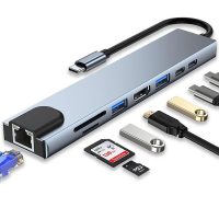 Nâng cấp khả năng kết nối cho máy tính với bộ Hub USB C đa năng 8 cổng