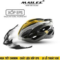 Nón Bảo Hiểm Xe Đạp Mai Lee FTTK-01 Họa Tiết Carbon Thời Trang Và An Toàn