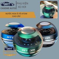 Nước hoa xe hơi ATOM chiết xuất thiên nhiên tích hợp cánh quạt năng lượng mặt trời hiện đại