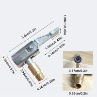 Ống nối vòi bơm hơi xe máy dài 20cm ren ngoài tiện dụng tặng kèm móc khóa nhỏ gọn