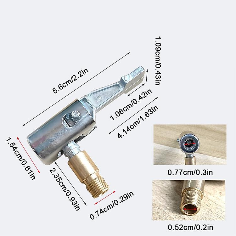 Ống nối vòi bơm hơi xe máy dài 20cm ren ngoài tiện dụng tặng kèm móc khóa nhỏ gọn